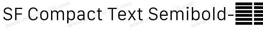 SF Compact Text Semibold字体转换